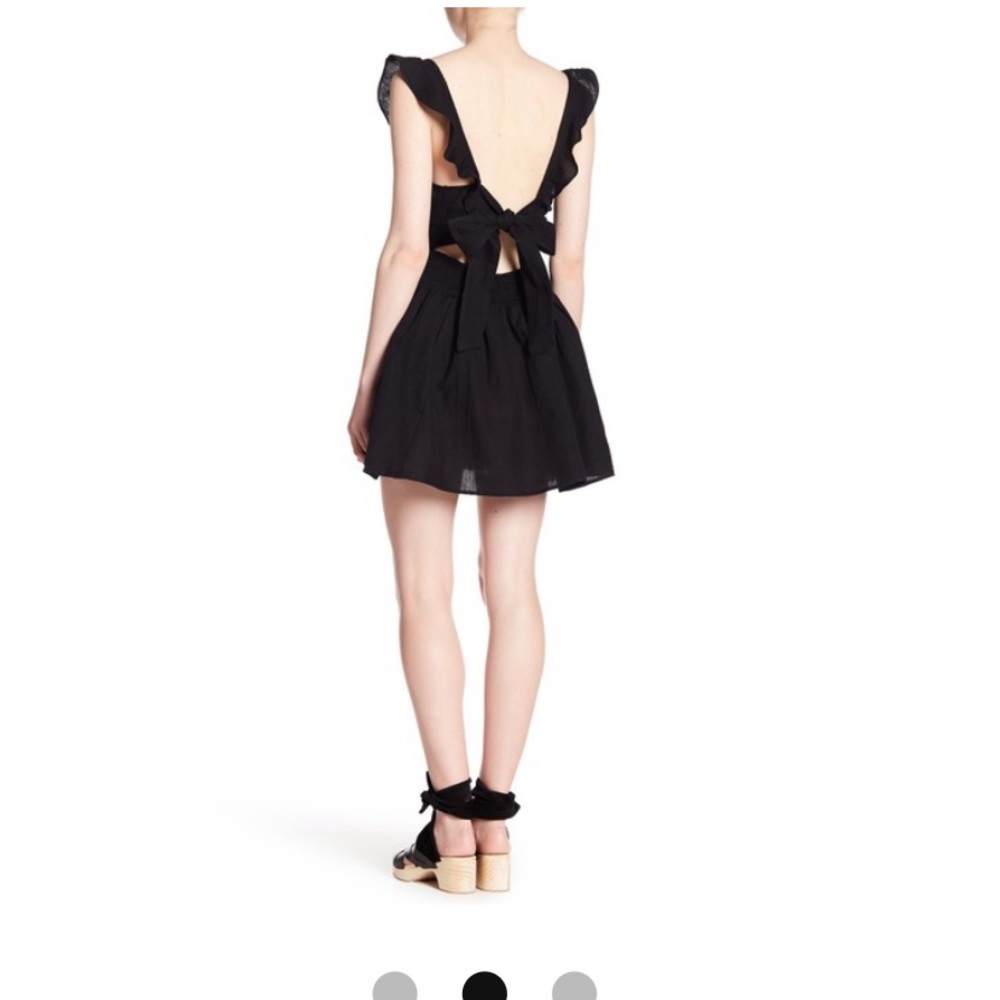 Free people black Linen dress M, 💕NWOT